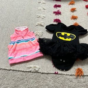 Girls bundle. Batman tutu and sweater vest